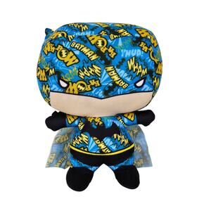 JUSTICE LEAGUE BATMAN PLUSH – TOY FACTORY – 9" – COMIC GRAPHICS – DC LICENSED